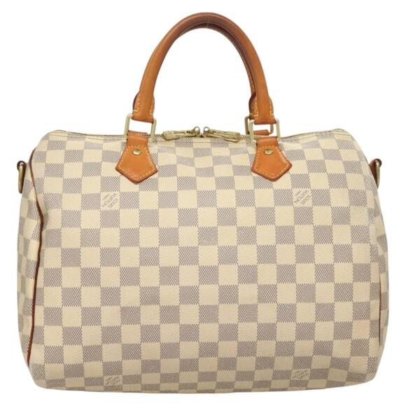 LOUIS VUITTON Damier Azur Speedy Bandouliere 30 Hand Bag N41052 - Picture 13 of 16